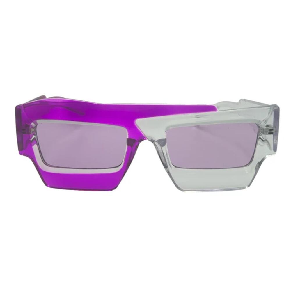 6191 | Purple/Clear Two Tone Wacky Novelty Sunglasses